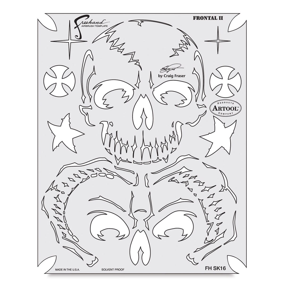 Iwata Artool Freehand Template - Return of Skull Master Frontall II