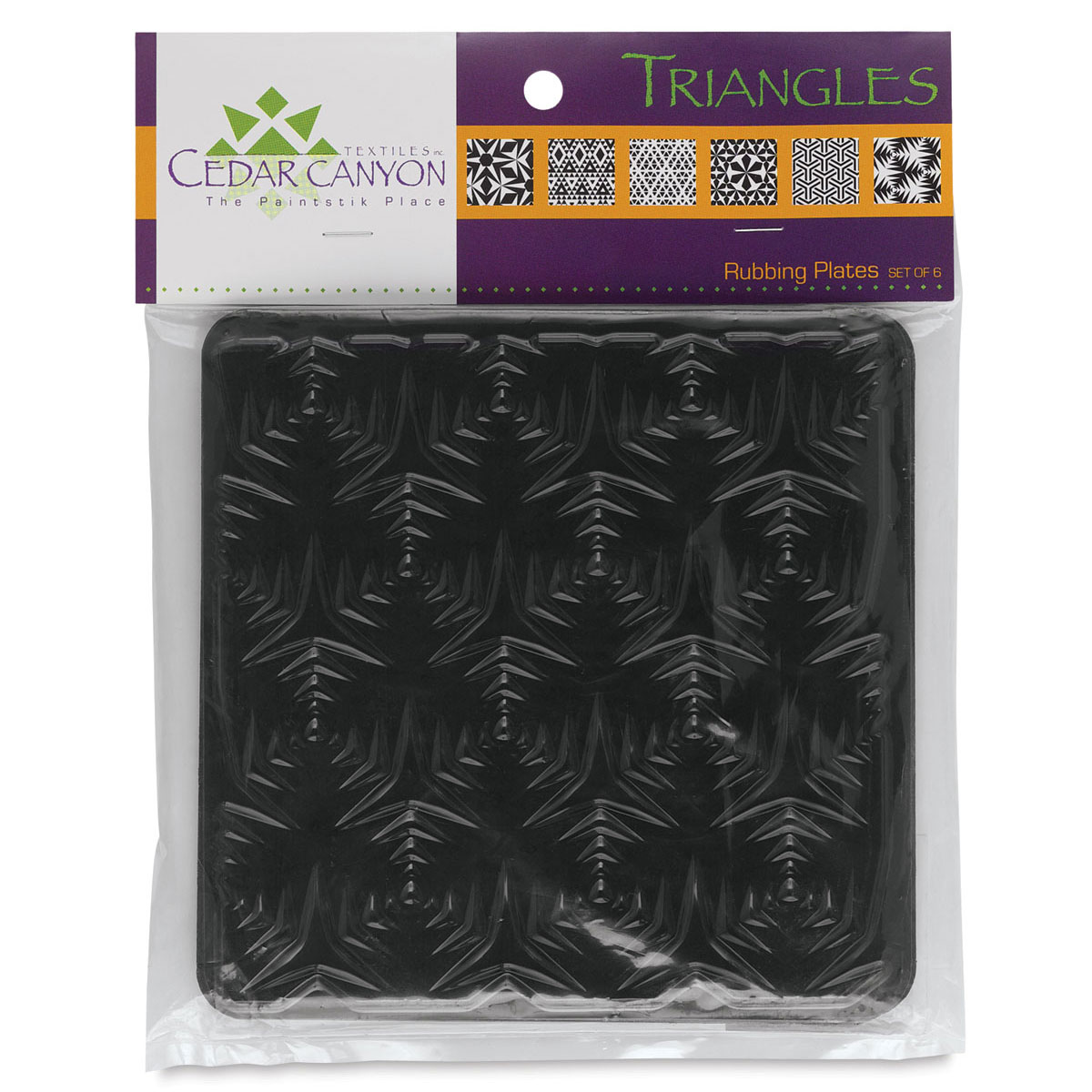 Cedar Canyon Rubbing Plates Set of 6, Triangles Michaels