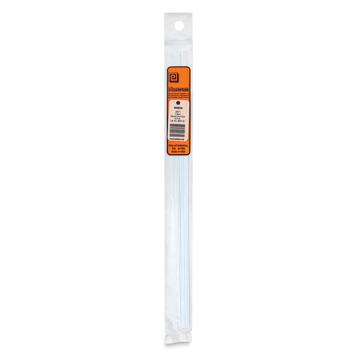 Plastruct Plastic Pentagon Rod - Pkg of 10, 0.05&#x22; W &#xD7; 10&#x22; L