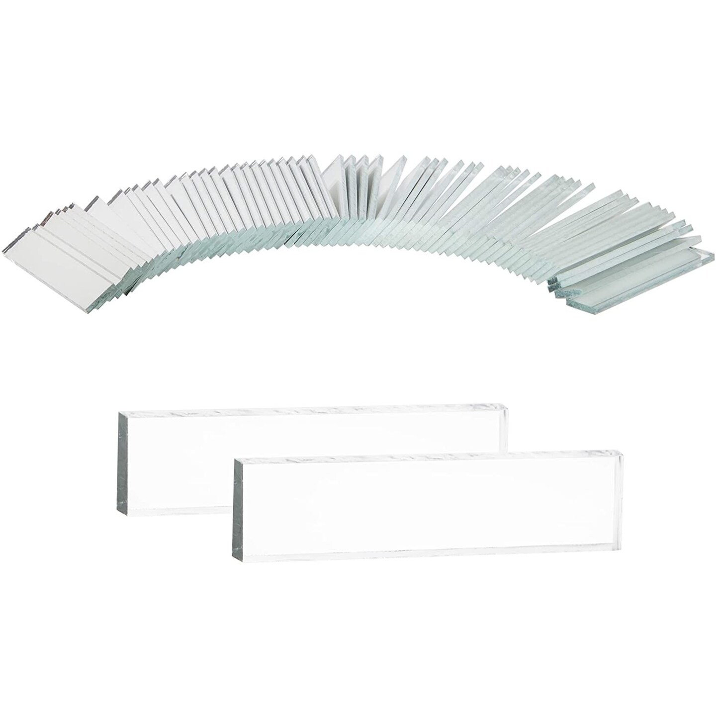 Mirror Mosaic Tiles for DIY Crafts, Home Decorations (2 in, 60 Pack)