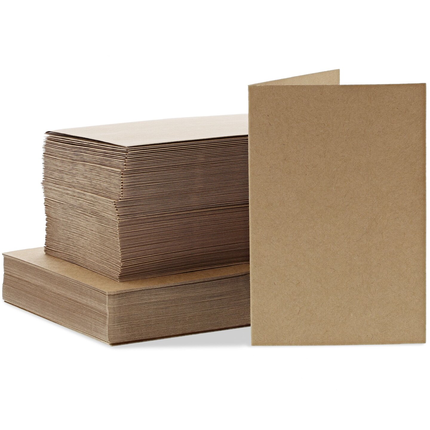 100-Pack Kraft Paper Greeting Cards 4x6 In with Envelopes for Card