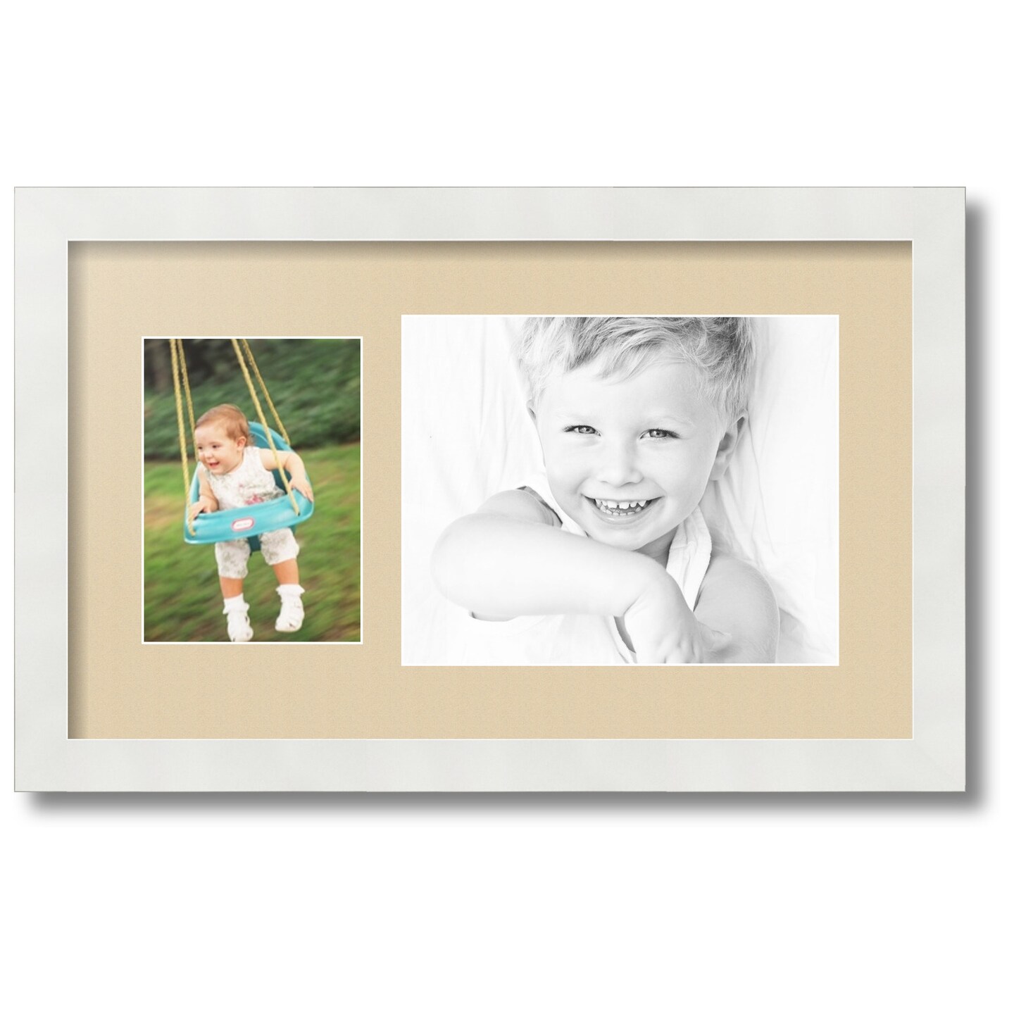 ArtToFrames Custom Gold Seaside Picture Photo Frame Mat Board - 4 Ply PH Neutral Paper, USA Made