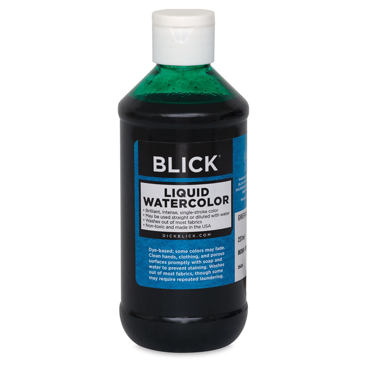 Blick Liquid Watercolor - Green, 8 oz bottle