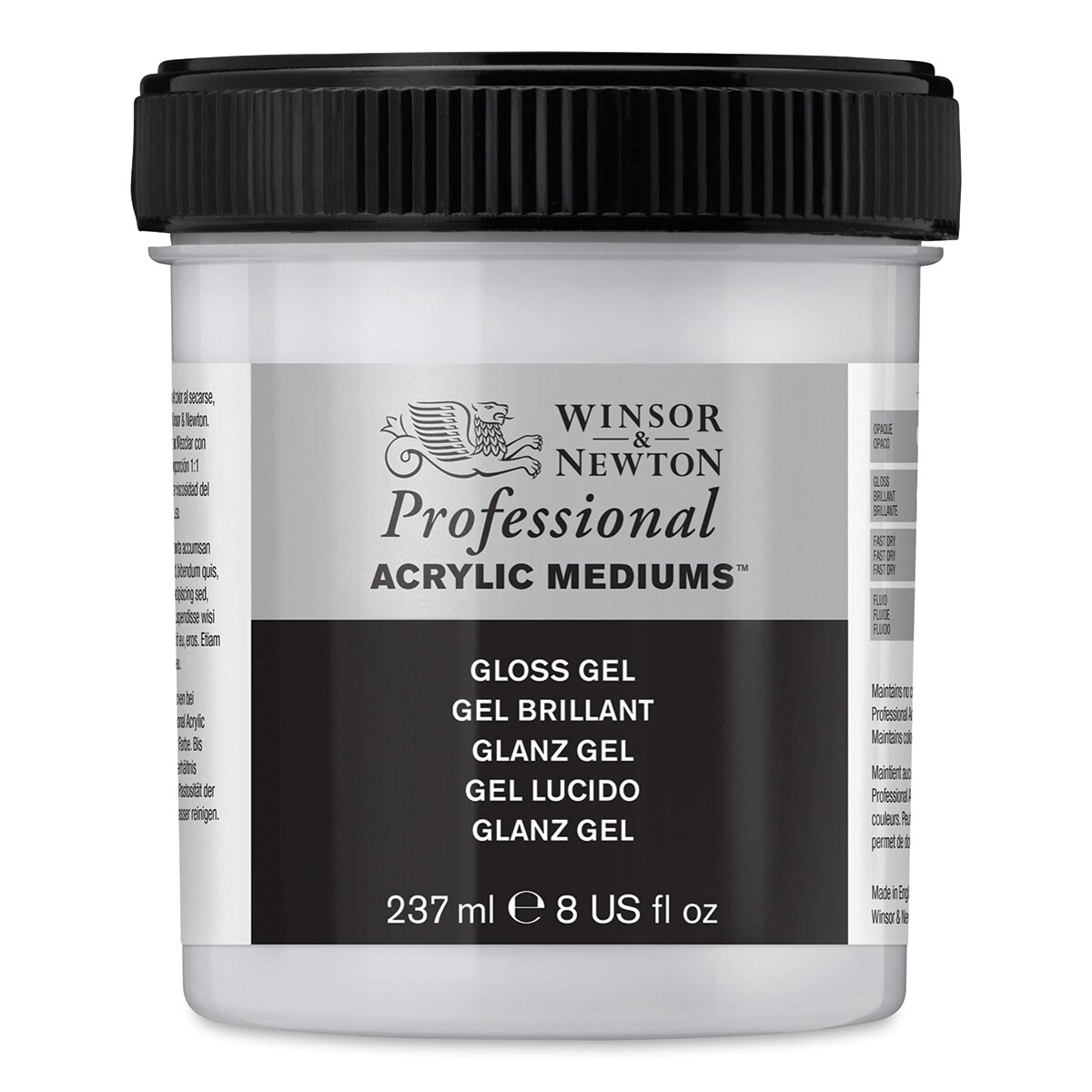 Winsor &#x26; Newton Artists&#x27; Acrylic Gel Medium - Gloss, 237 ml jar