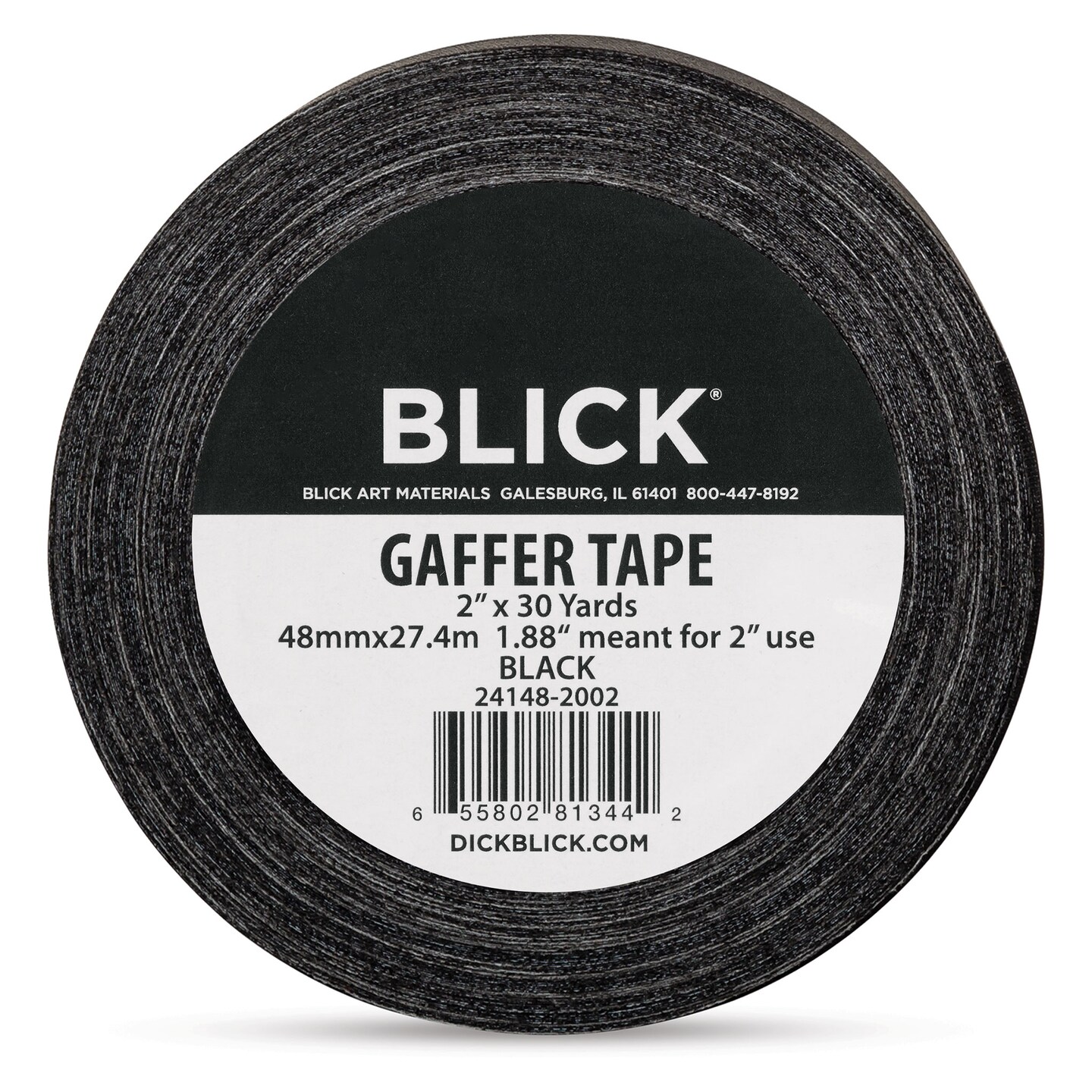 Blick Gaffers Tape - 2&#x22; x 30 yds, Black