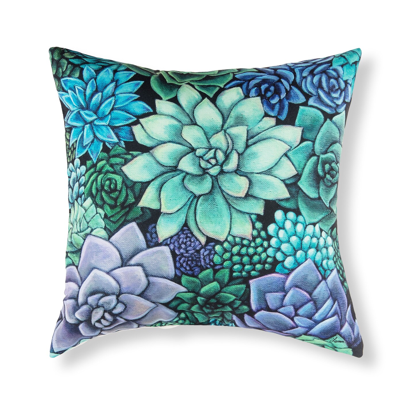 18&#x22; x 18&#x22; Succulent Indoor/Outdoor Throw Pillow
