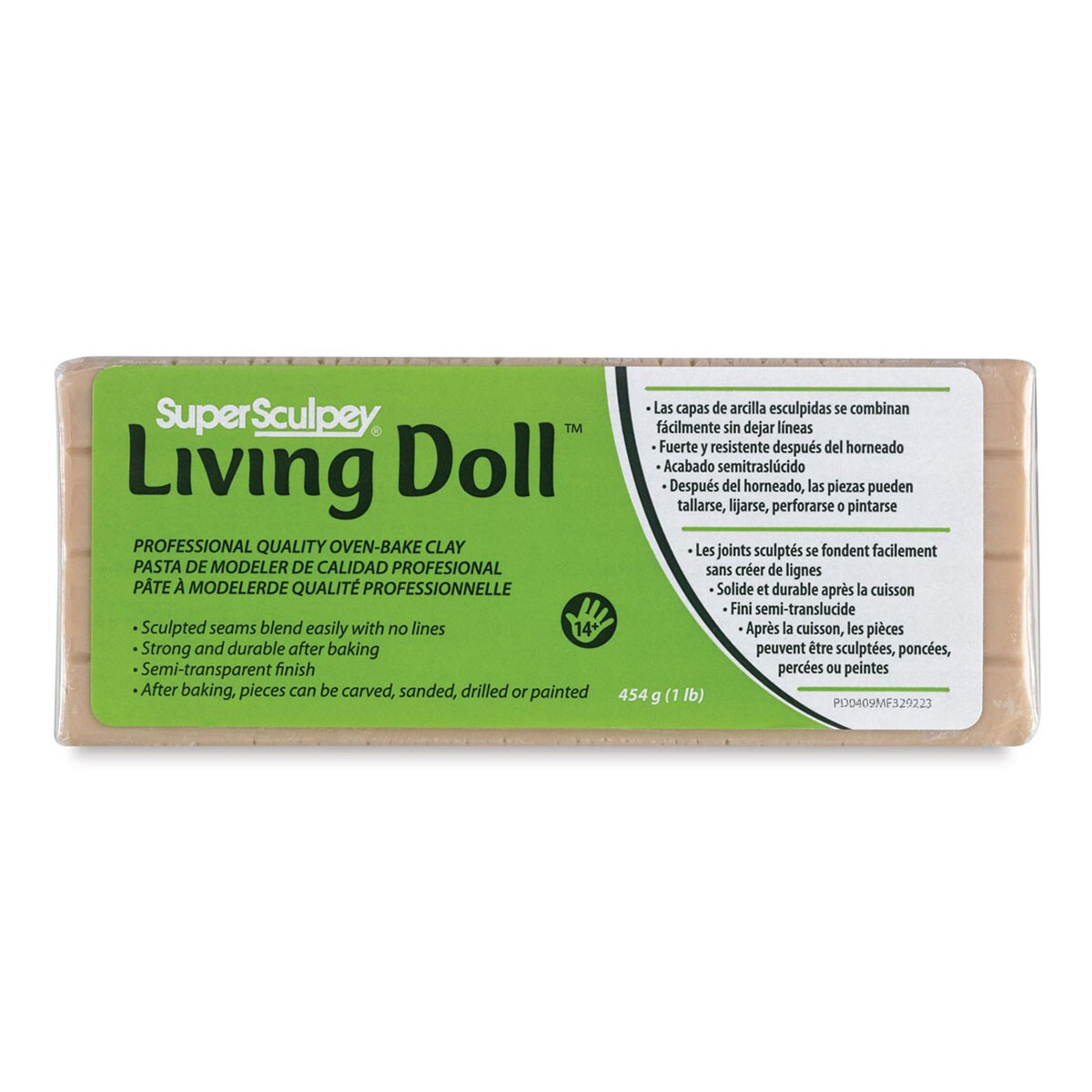 Sculpey Living Doll Polymer Clay - 1 lb, Beige