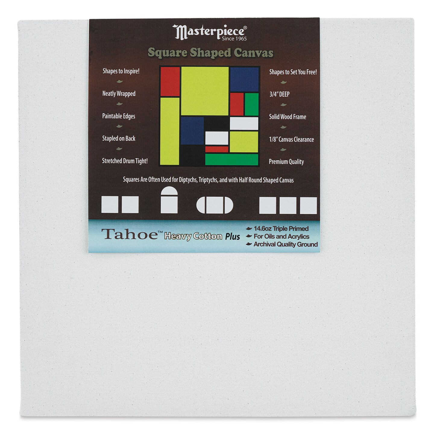 Masterpiece Tahoe Cotton Canvas Shape - Square, 12&#x22; x 12&#x22;