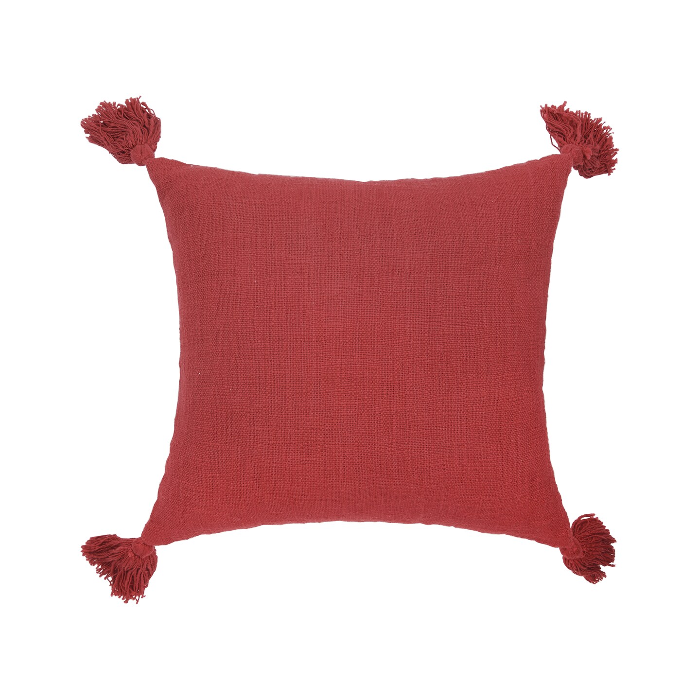 Anna Cotton Decorative Throw Pillow With Tassels