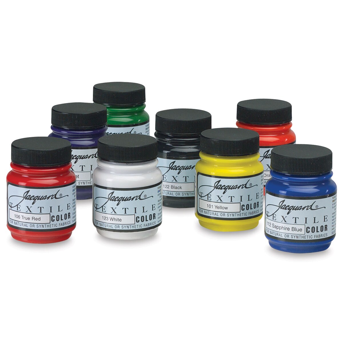 Jacquard Textile Color Set -Set of 8 Colors, 2.25 oz jars