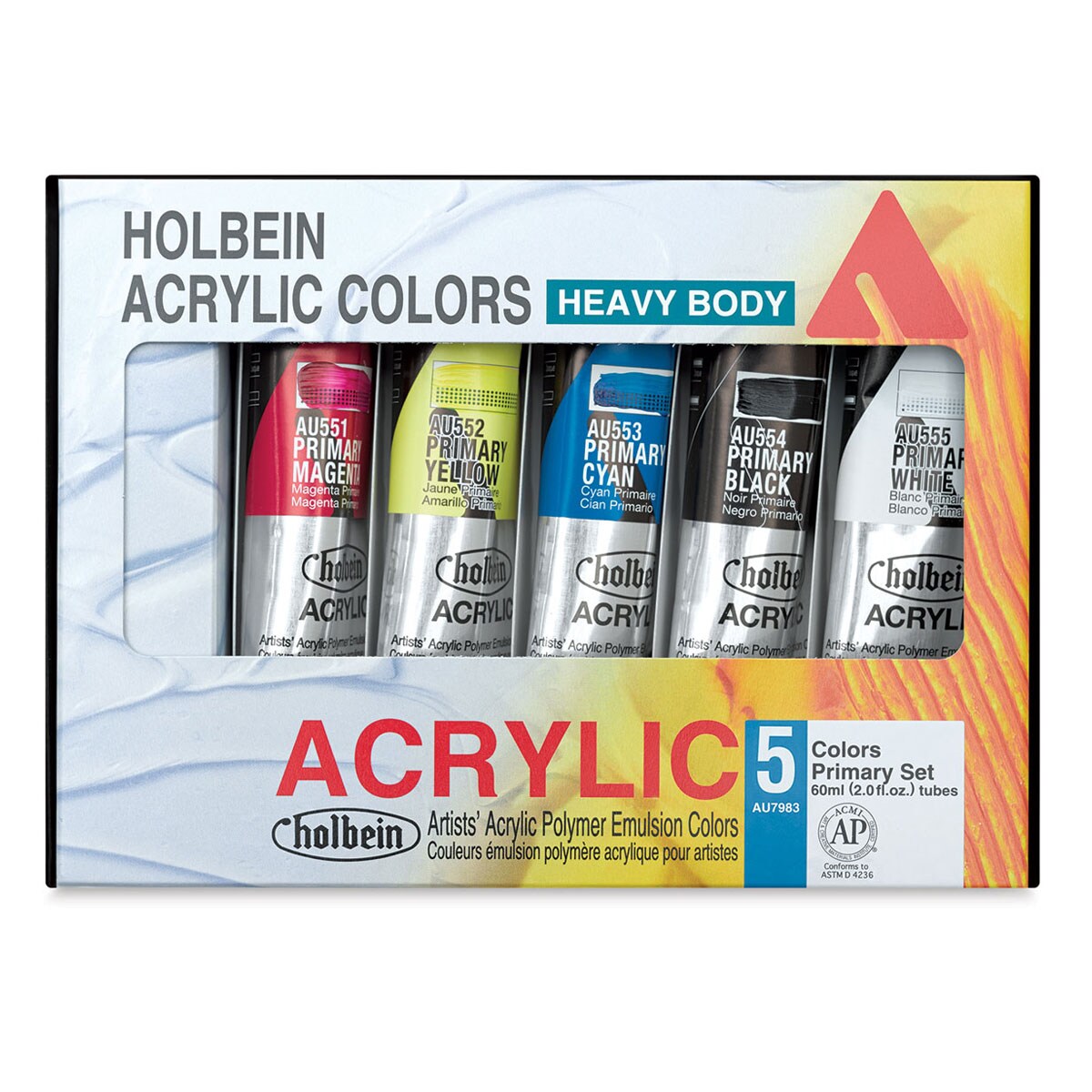 Holbein : Heavy Body : Acrylic Paint : 60ml : Primary Black