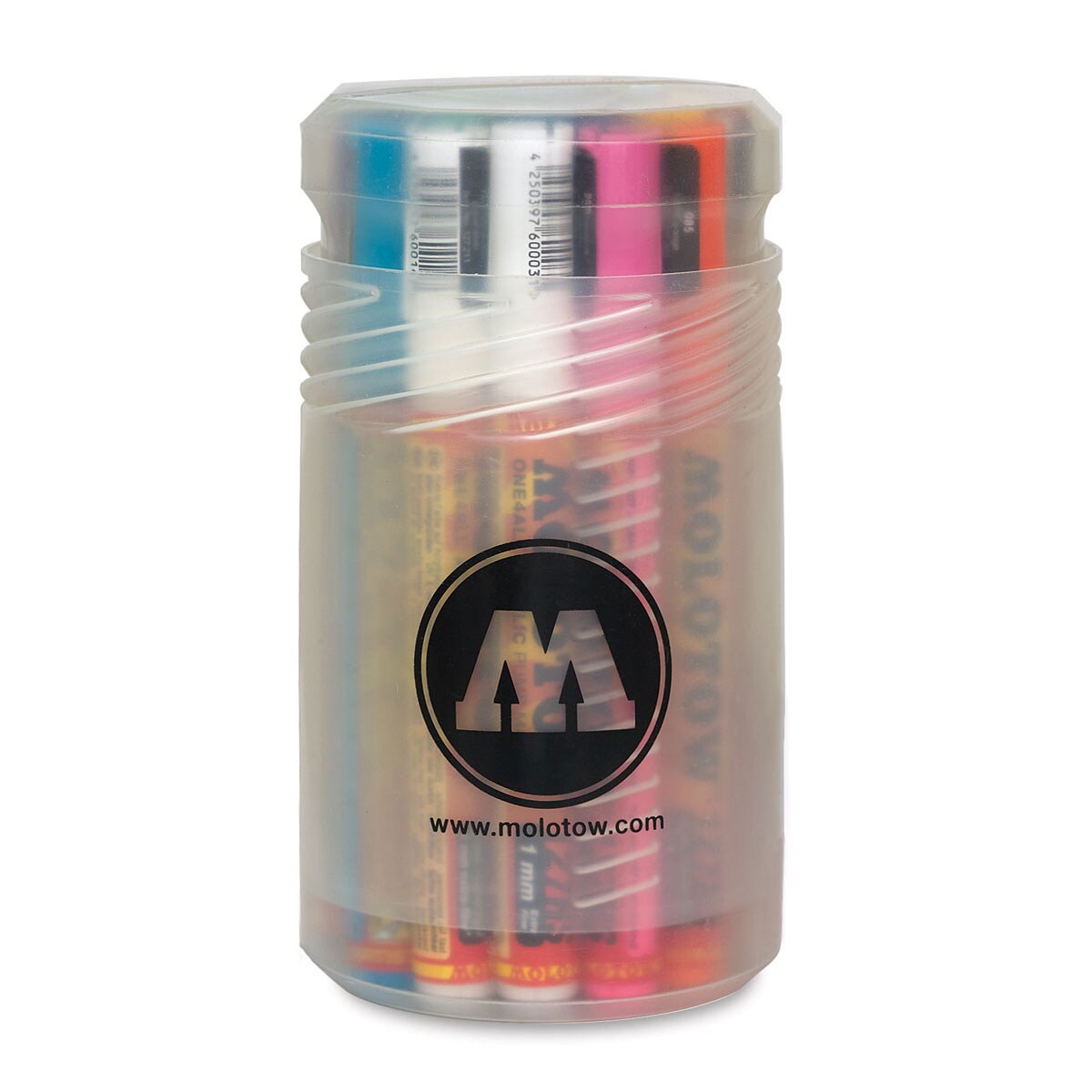 Molotow One4All Acrylic Markers -  Assorted Colors, 1.5 mm and 2 mm, Set of 20 with Screw Top Container