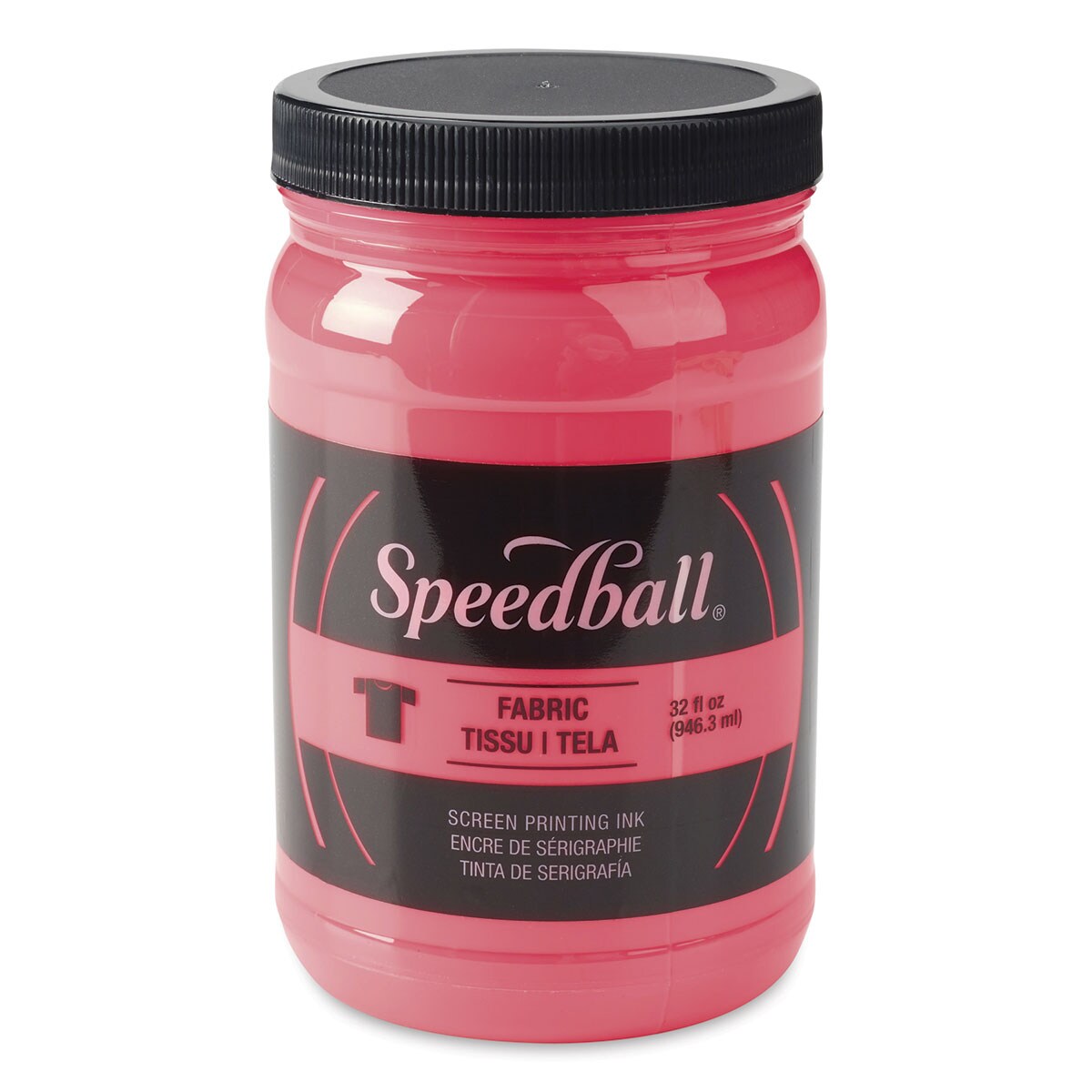 Speedball Fabric Screen Printing Ink - Fluorescent Hot Pink, 32 oz, Jar