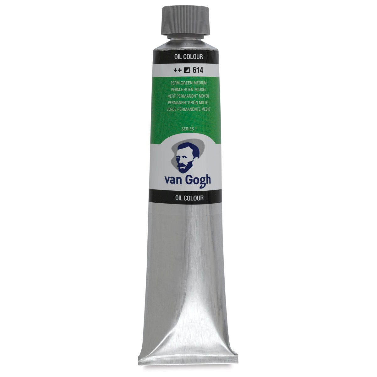 Van Gogh Oil Paint - Permanent Green Medium, 200 ml tube