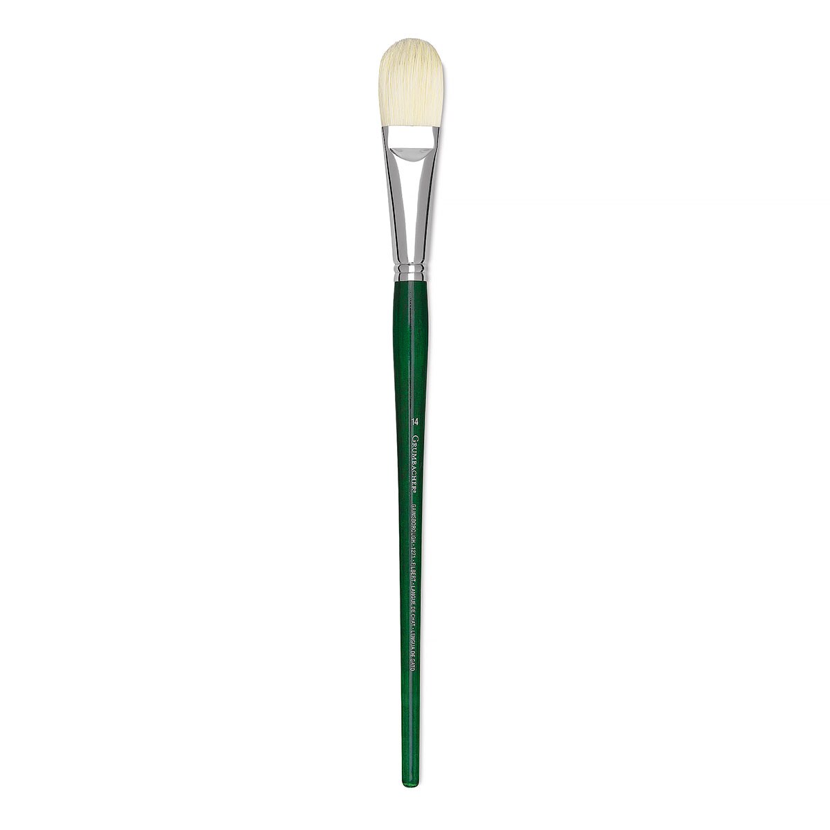 Grumbacher Gainsborough Brush - Filbert, Long Handle, Size 14