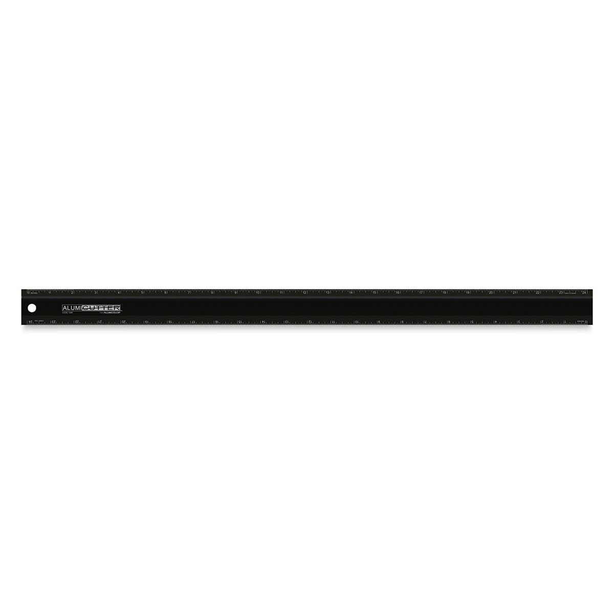 Alumicutter Ruler - 24&#x22;, Black, Steel Edge