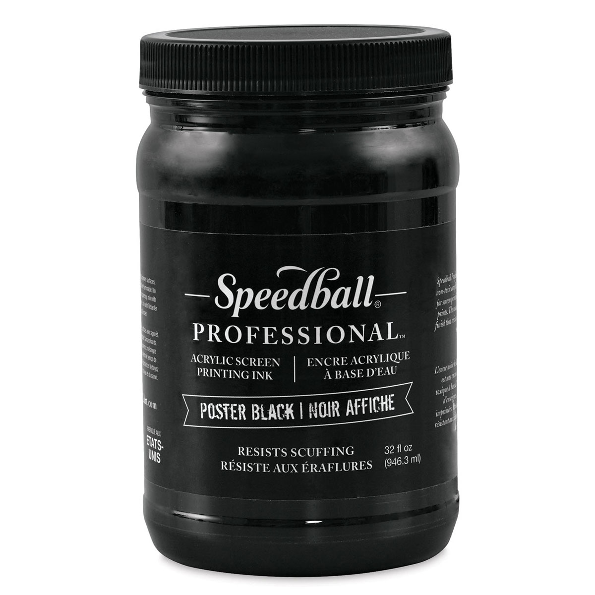 Speedball Professional Poster Black Screen Printing Ink - Black, 32 oz