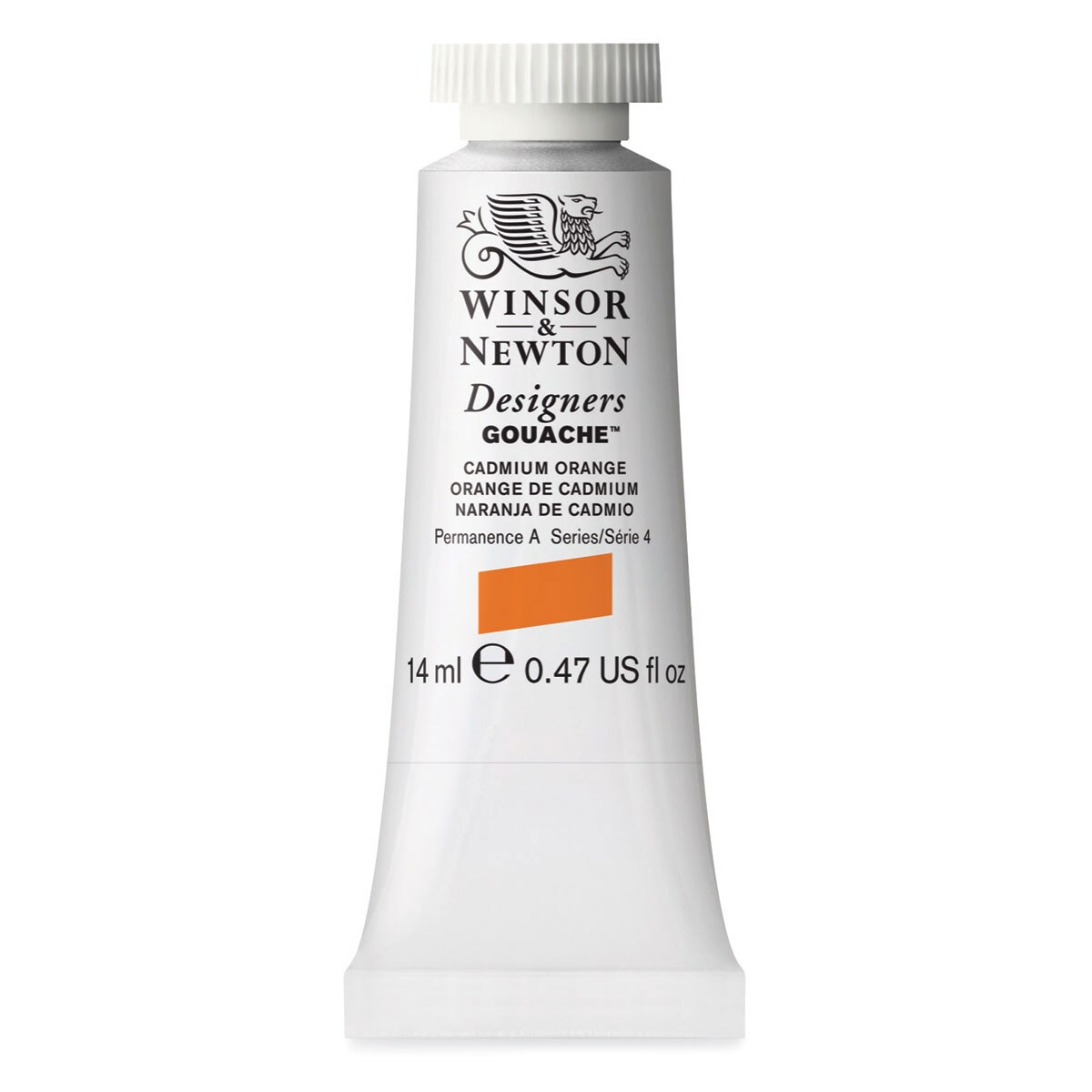 Winsor & Newton Designers Gouache - Cadmium Orange, 14 ml tube