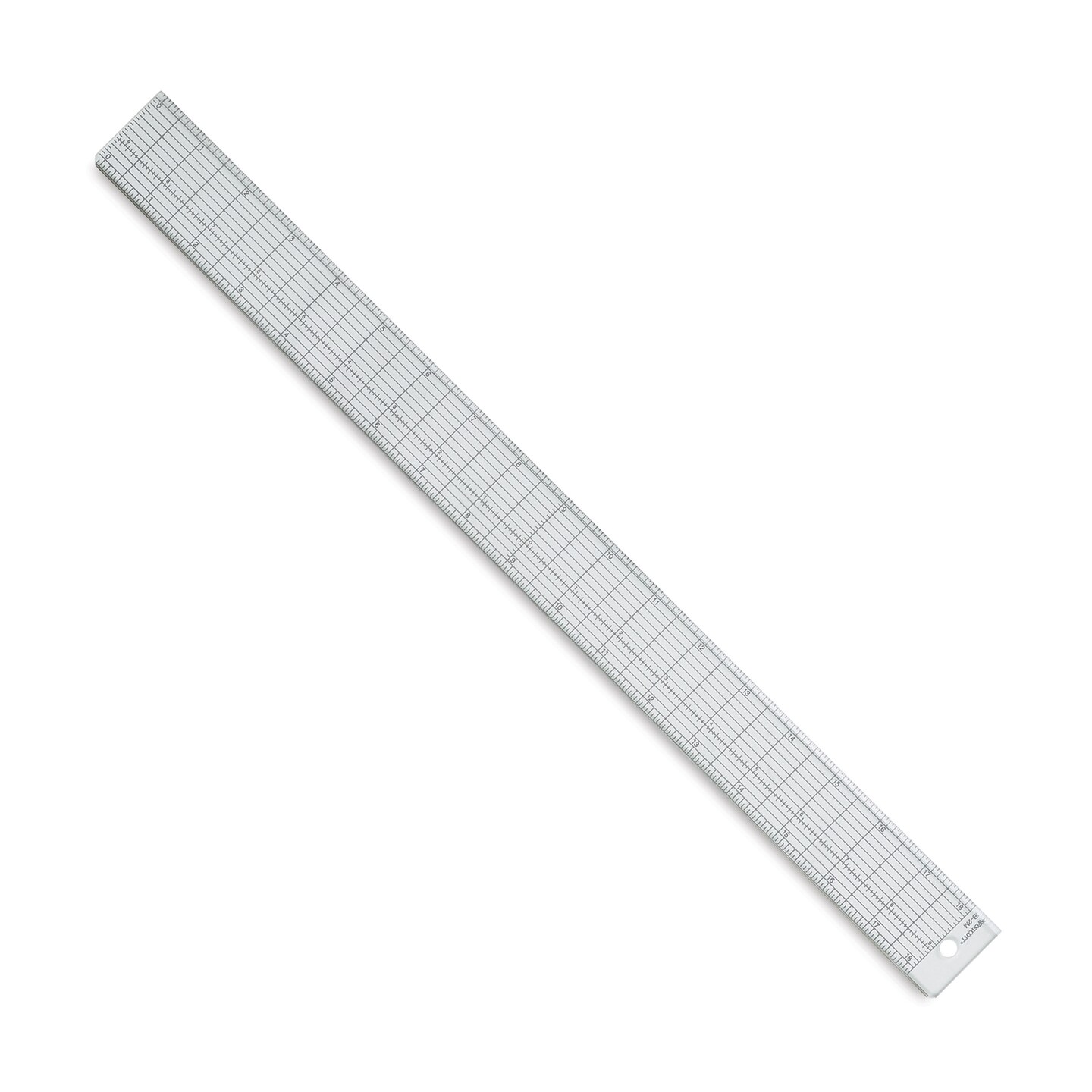 Westcott Grid Ruler - 18&#x22;, Clear Plastic
