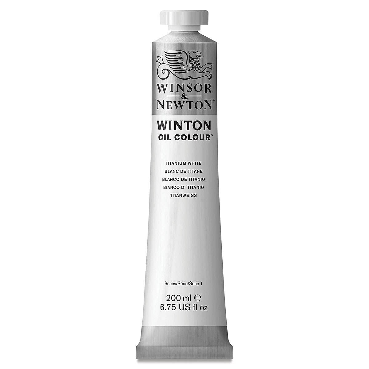 Winsor &#x26; Newton Winton Oil Color - Titanium White, 200 ml tube