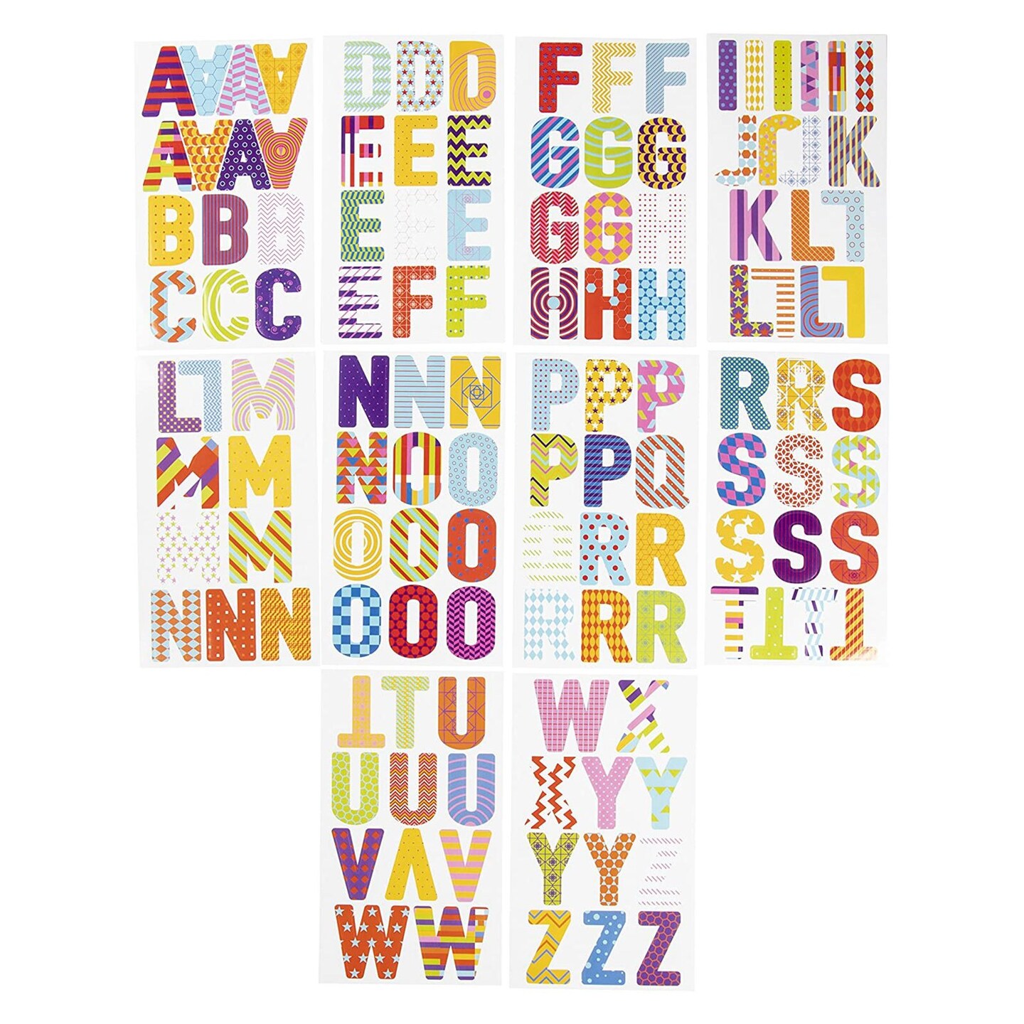 333 Pieces Letter Stickers Large 2.5 Inches, Uppercase Alphabet