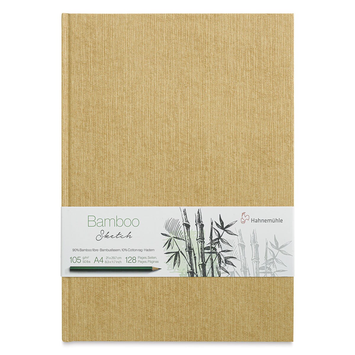 Hahnem&#xFC;hle Bamboo Hardbound Sketchbook -  11.7&#x22; x 8.3&#x22;, 128 Pages, 50 lb