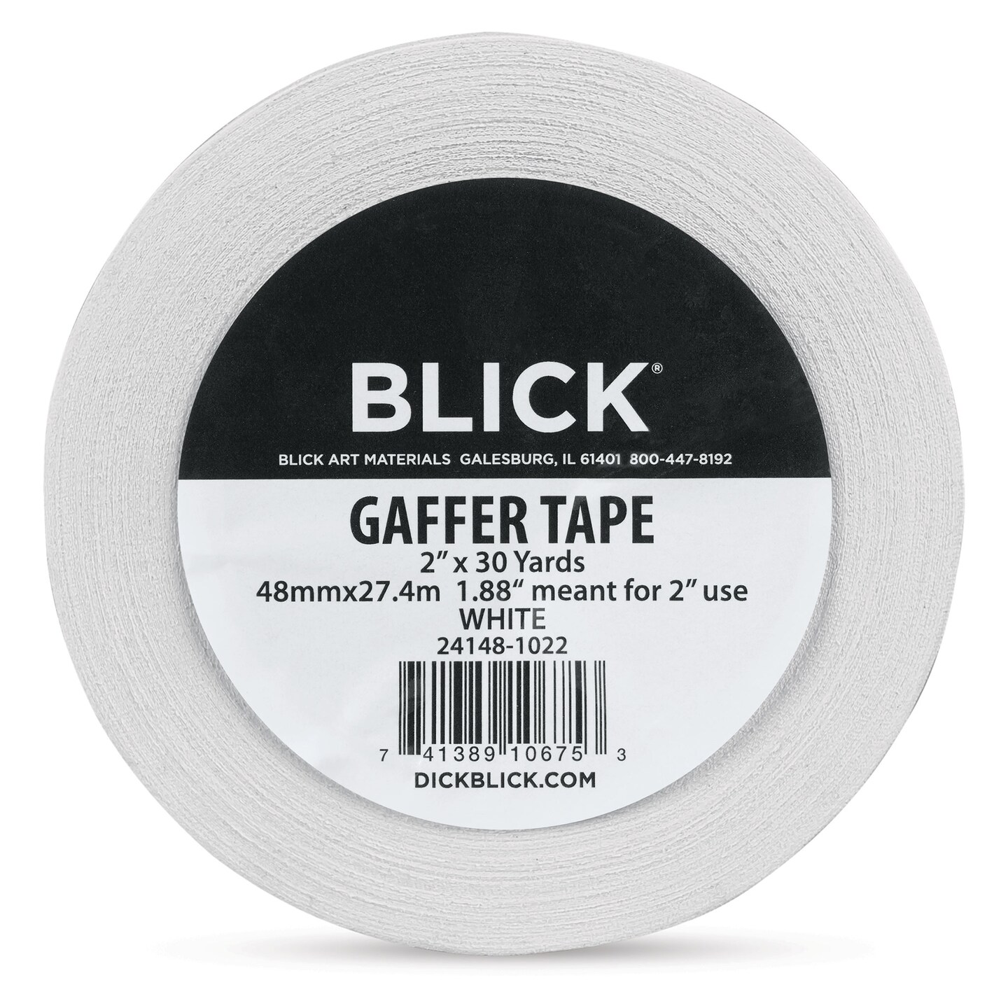 Blick Gaffers Tape - 2&#x22; x 30 yds, White