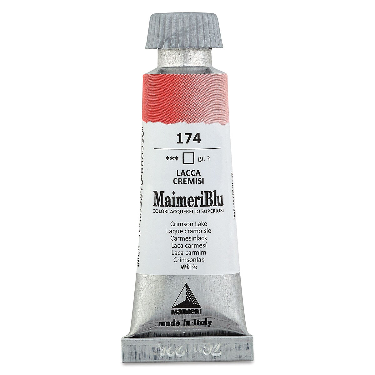 Maimeri Blu Artist Watercolor - Crimson Lake, 12 ml Tube
