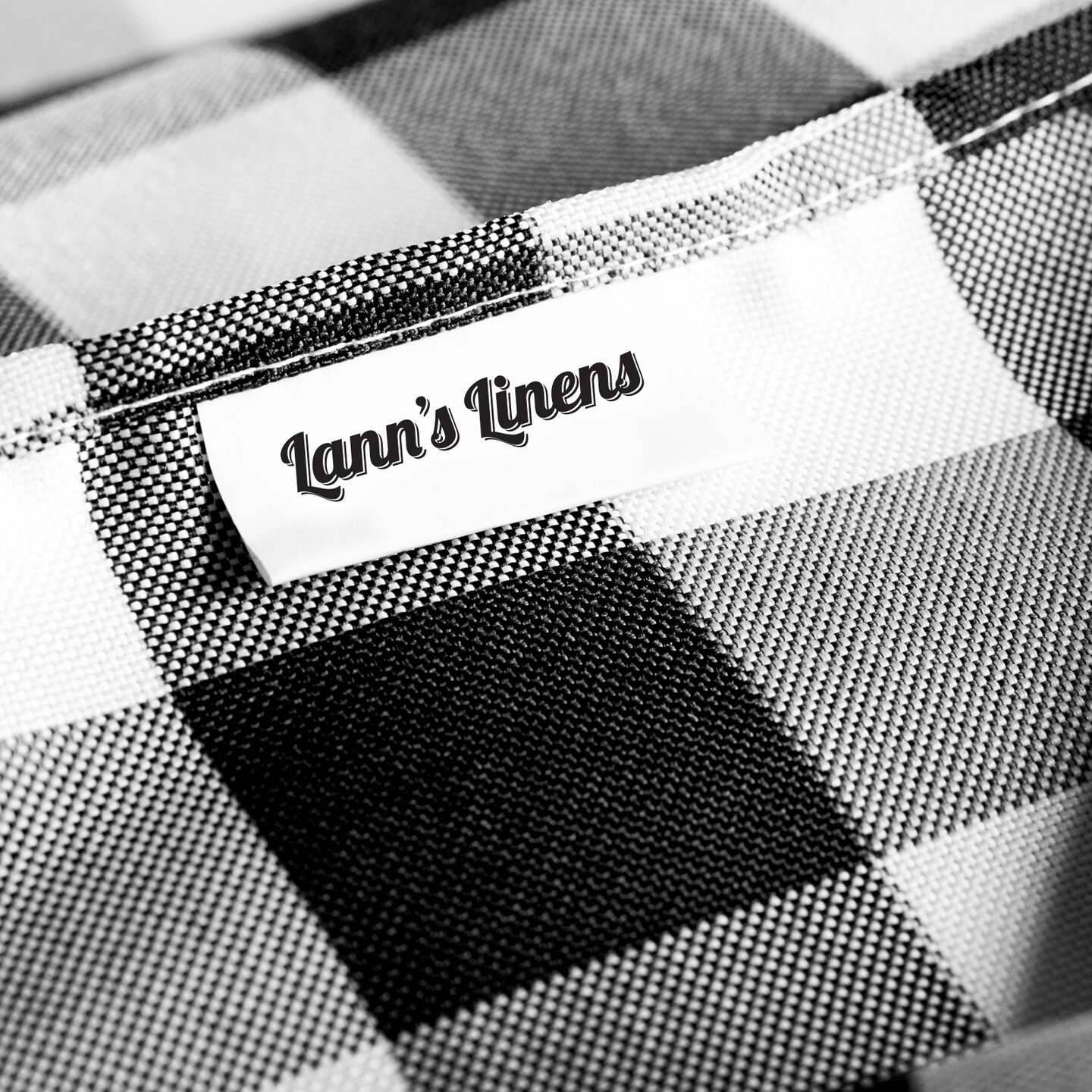 Lann&#x27;s Linens - Rectangular Checkered Tablecloth - Premium Polyester Picnic Table Cover - Gingham Cloth Fabric