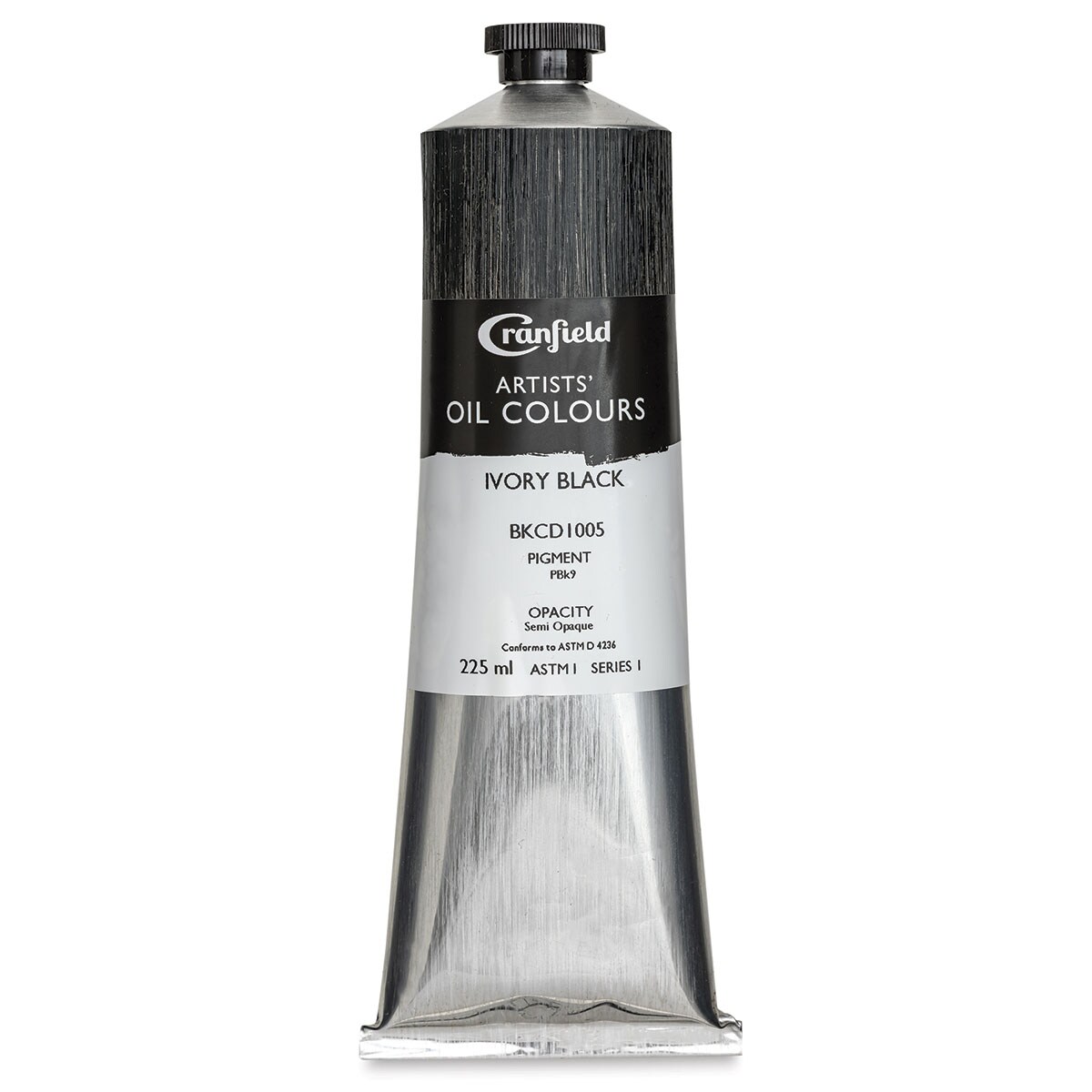 Cranfield Artists&#x27; Oils - Ivory Black, 225 ml, Tube