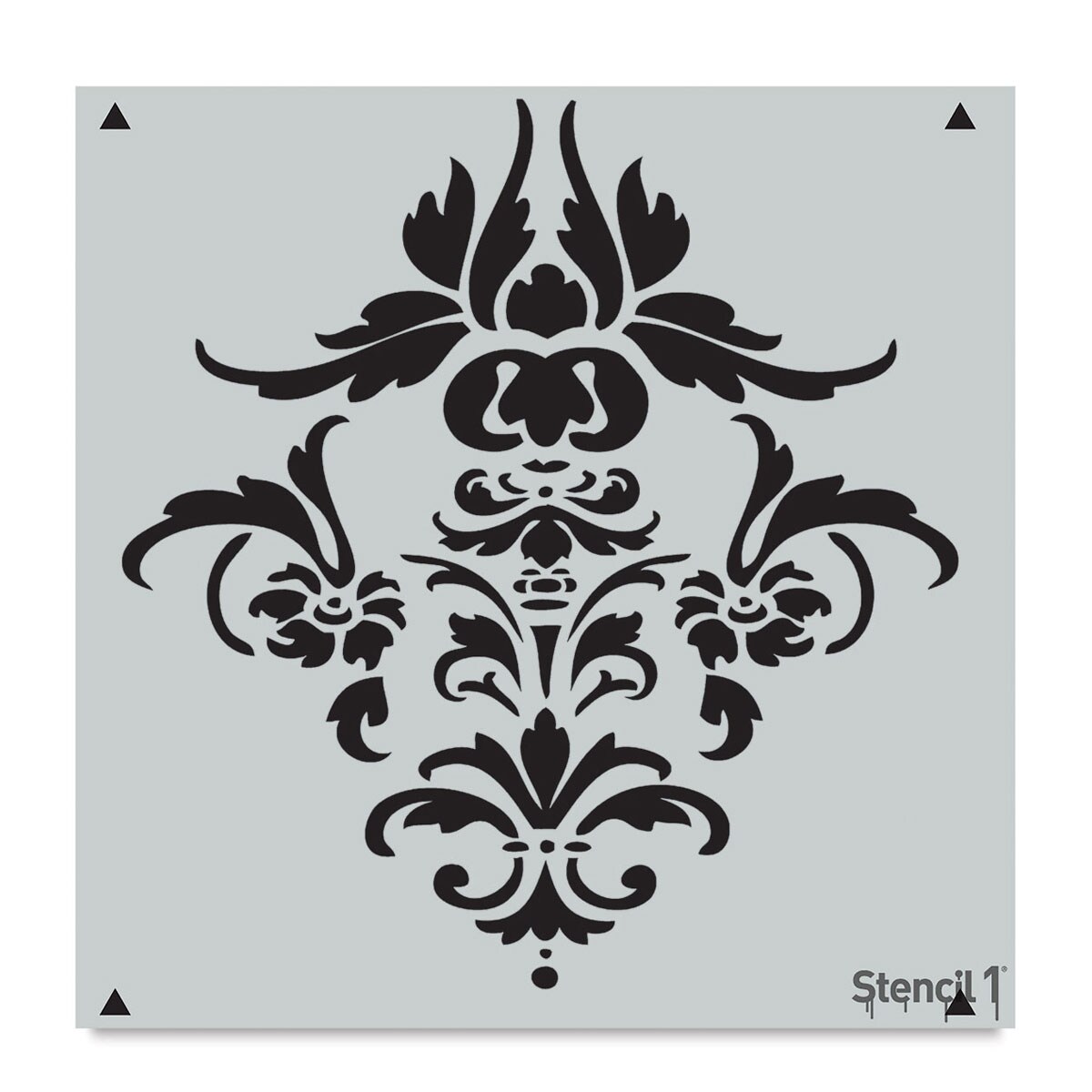 Stencil1 Stencil - Damask, Repeat Pattern, 11&#x22; x 11&#x22;