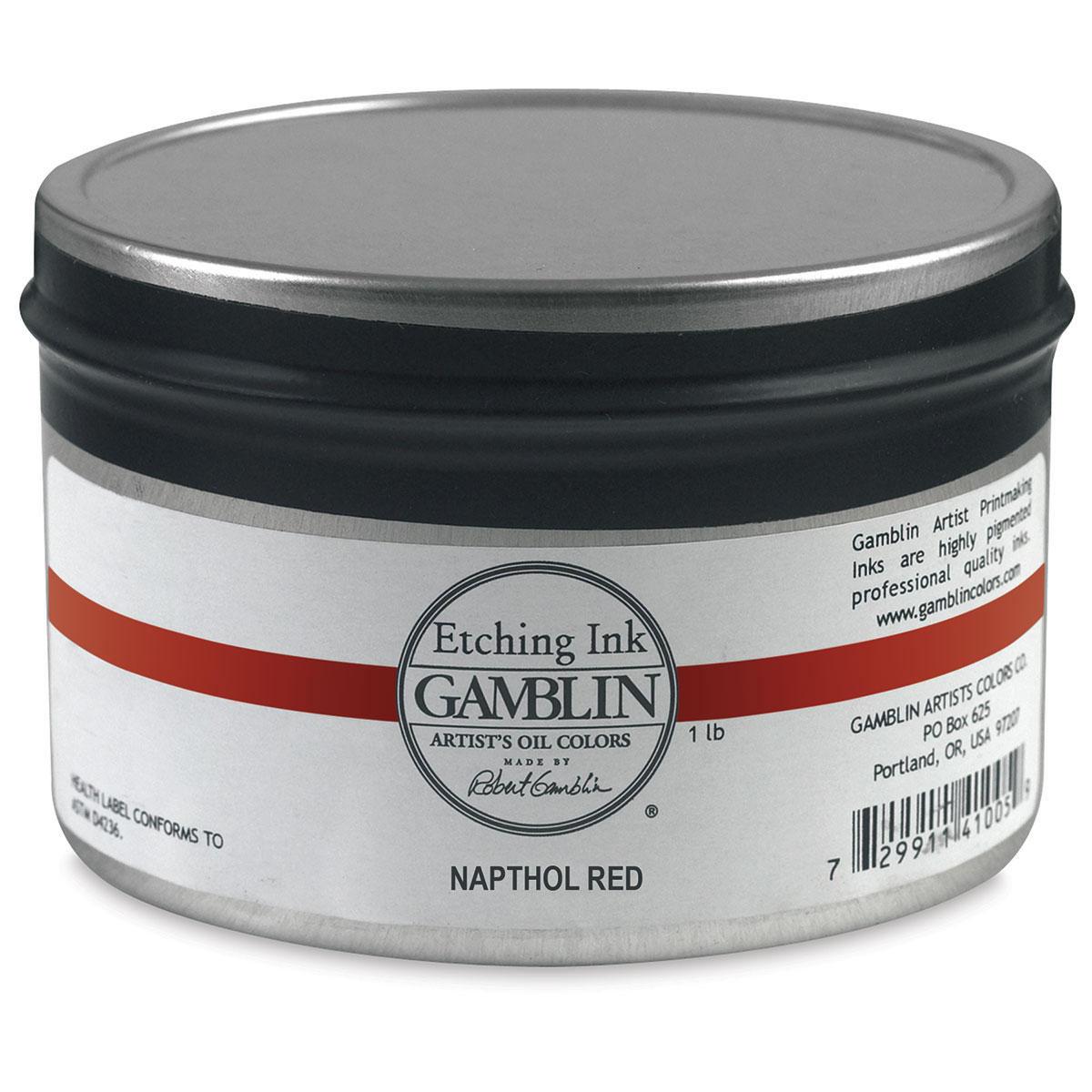 Gamblin Etching Ink - Napthol Red, 1 lb