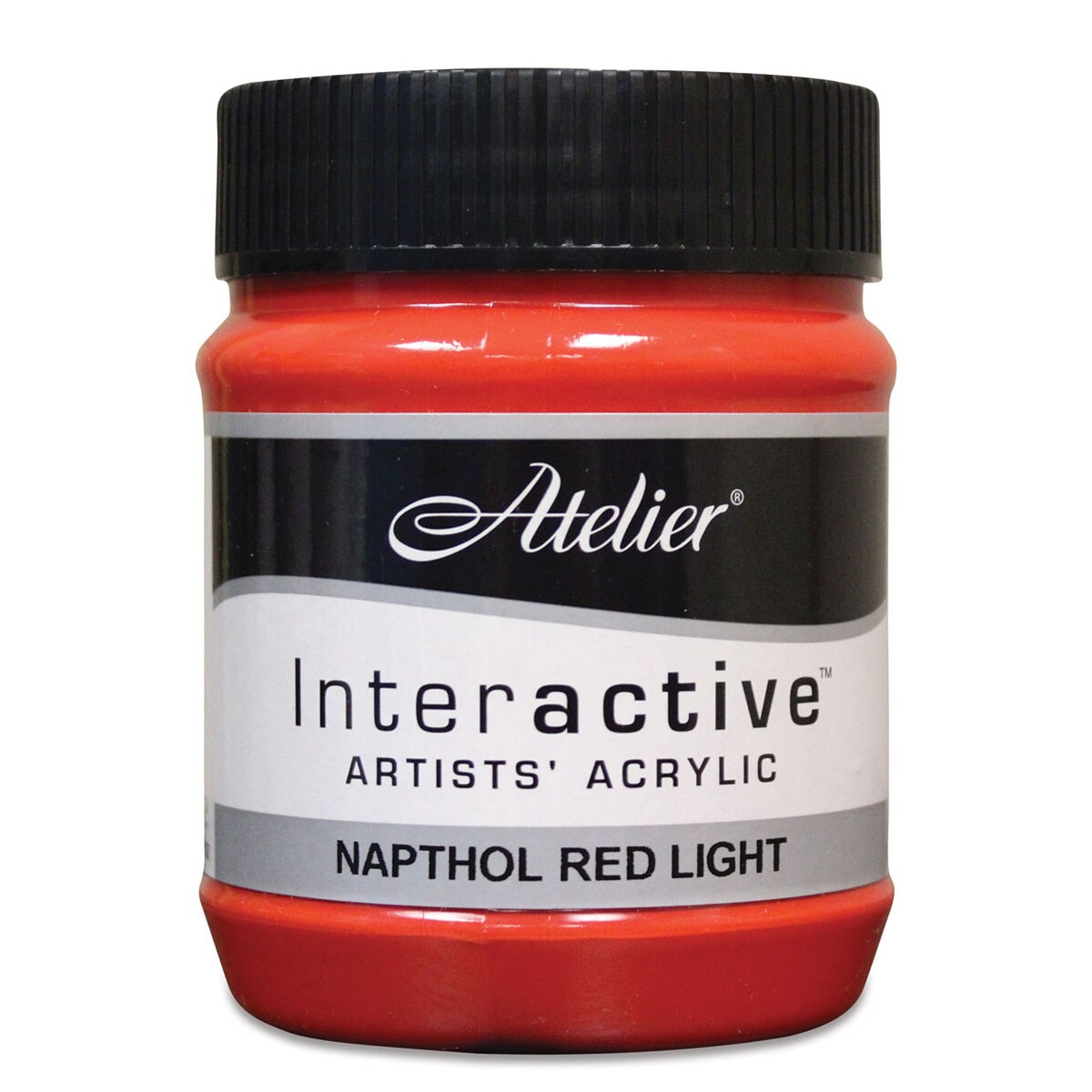 Chroma Atelier Interactive Artists&#x27; Acrylics - Napthol Red Light, 250 ml jar