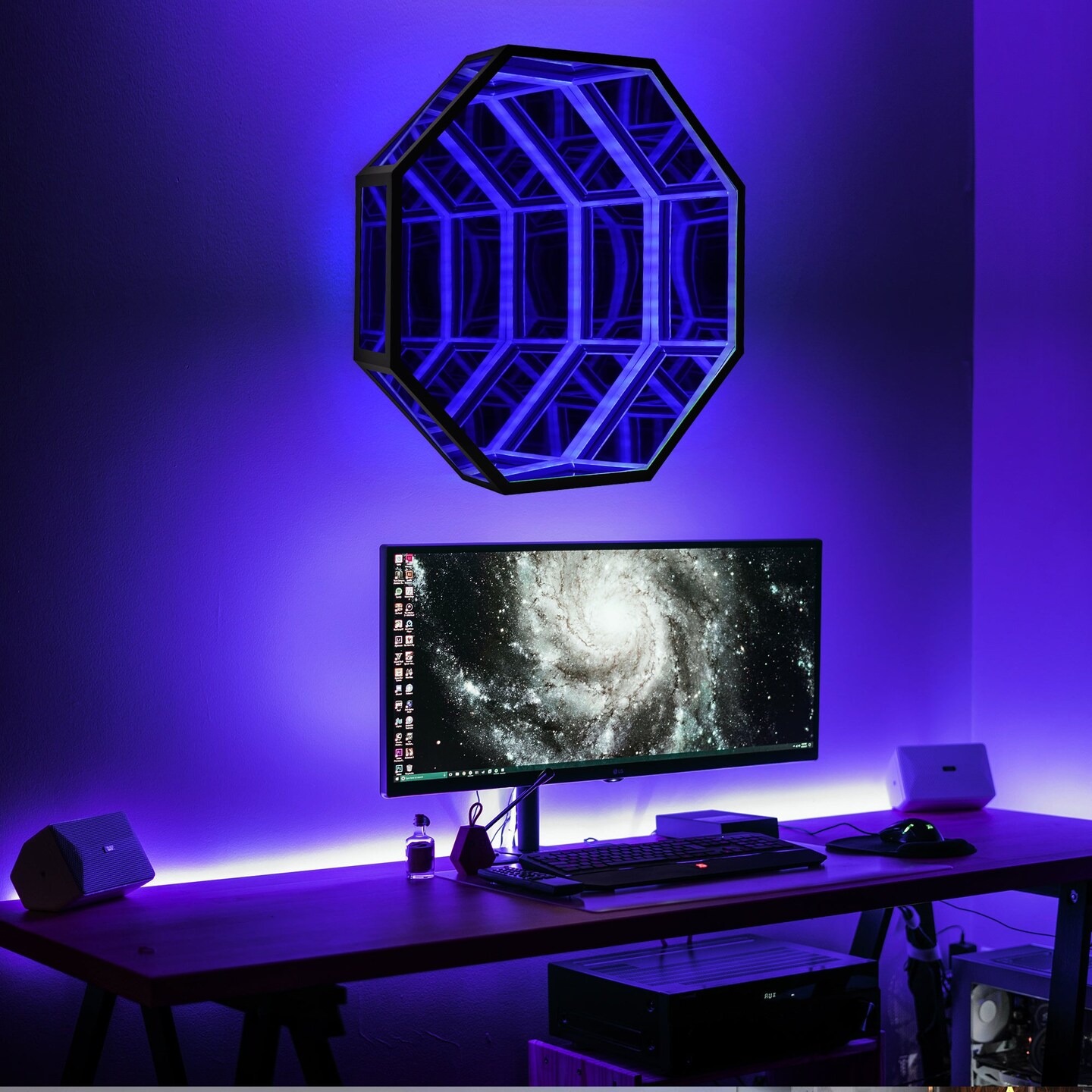 Infinity Tunnel Color Changing Wall Light
