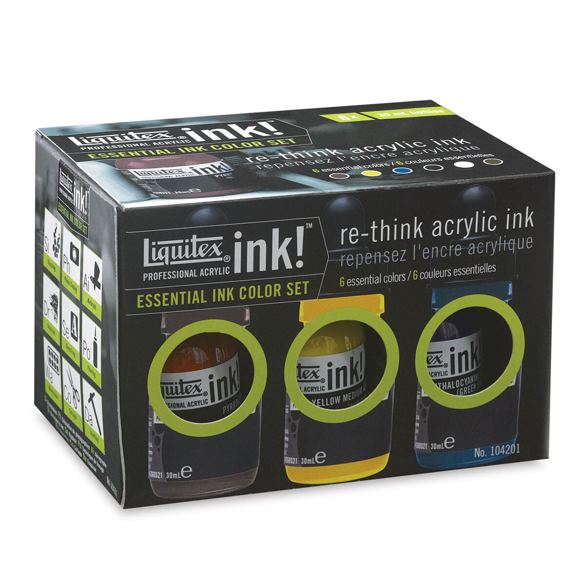 Liquitex Ink! Encre Acrylique Professional , Set Essentiel 6x30ml :  : Cuisine et Maison