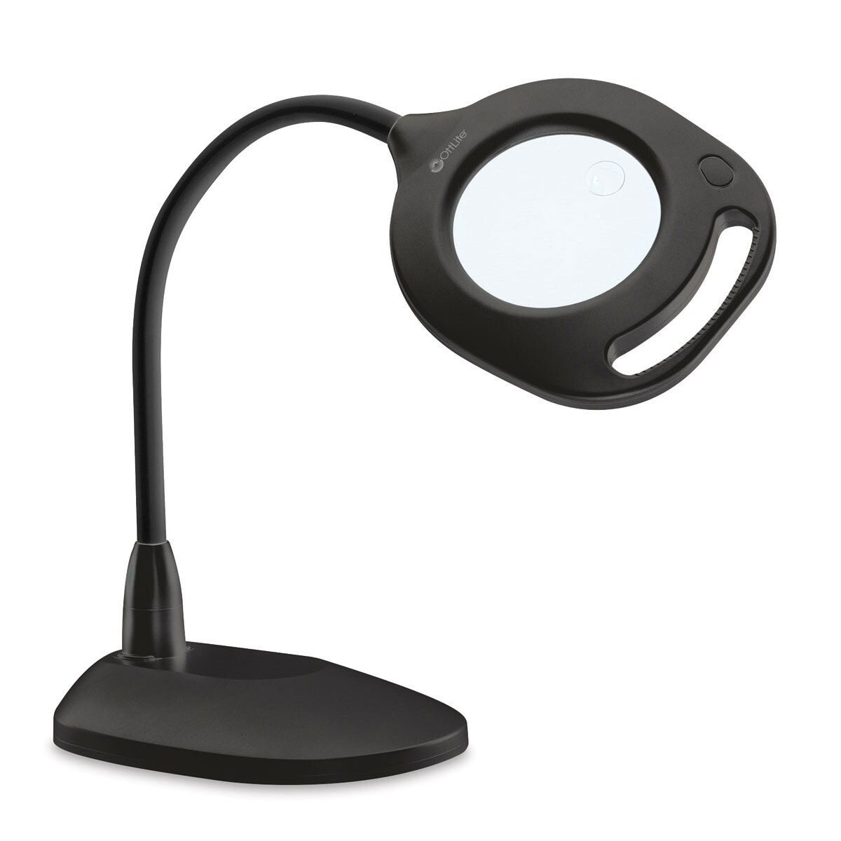 OttLite 2-in-1 LED Magnifier Floor and Table Lamp - Black