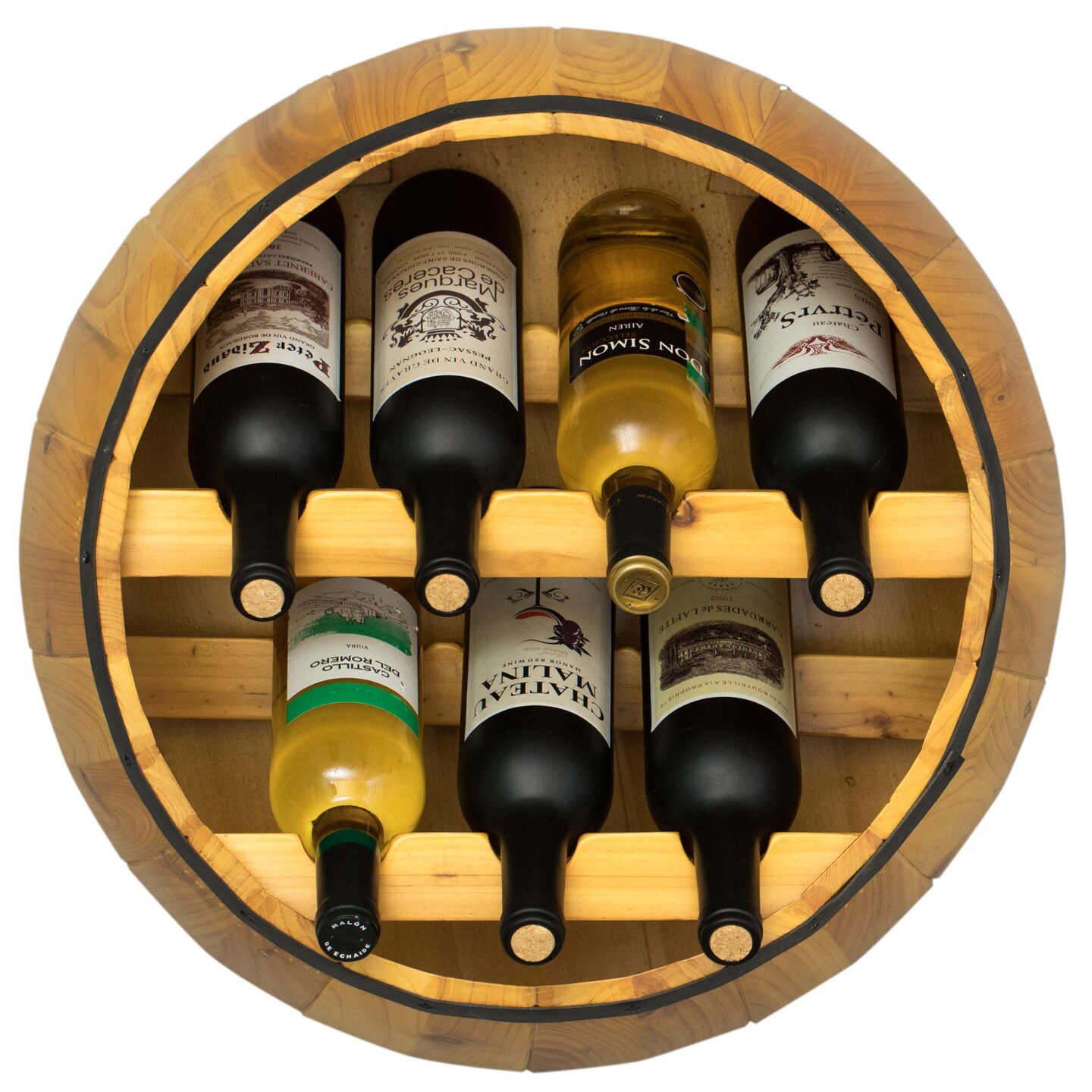 Wooden Hanging Wine Barrel Wine Rack