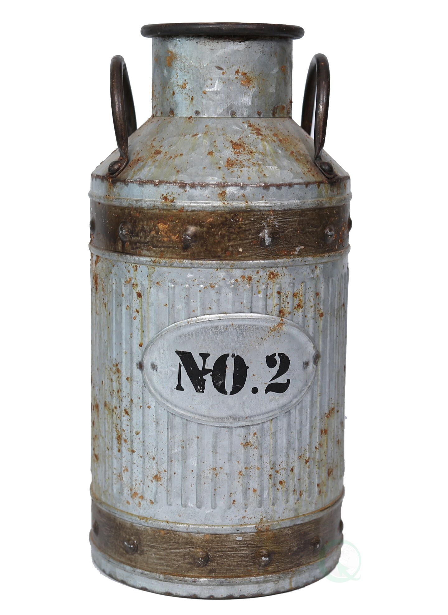 Galvanized Metal Rustic Milk Can