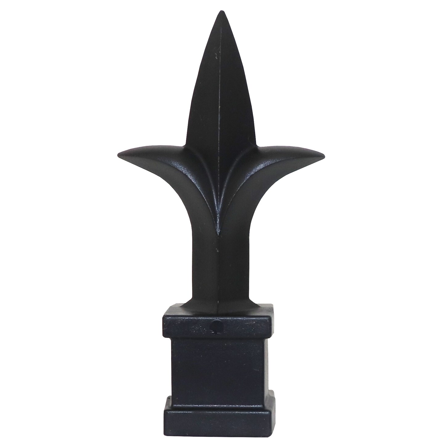 Fence Finials  Trident Spear Polypropylene Premium Picket Fence Toppers Multi-Pack  - Black