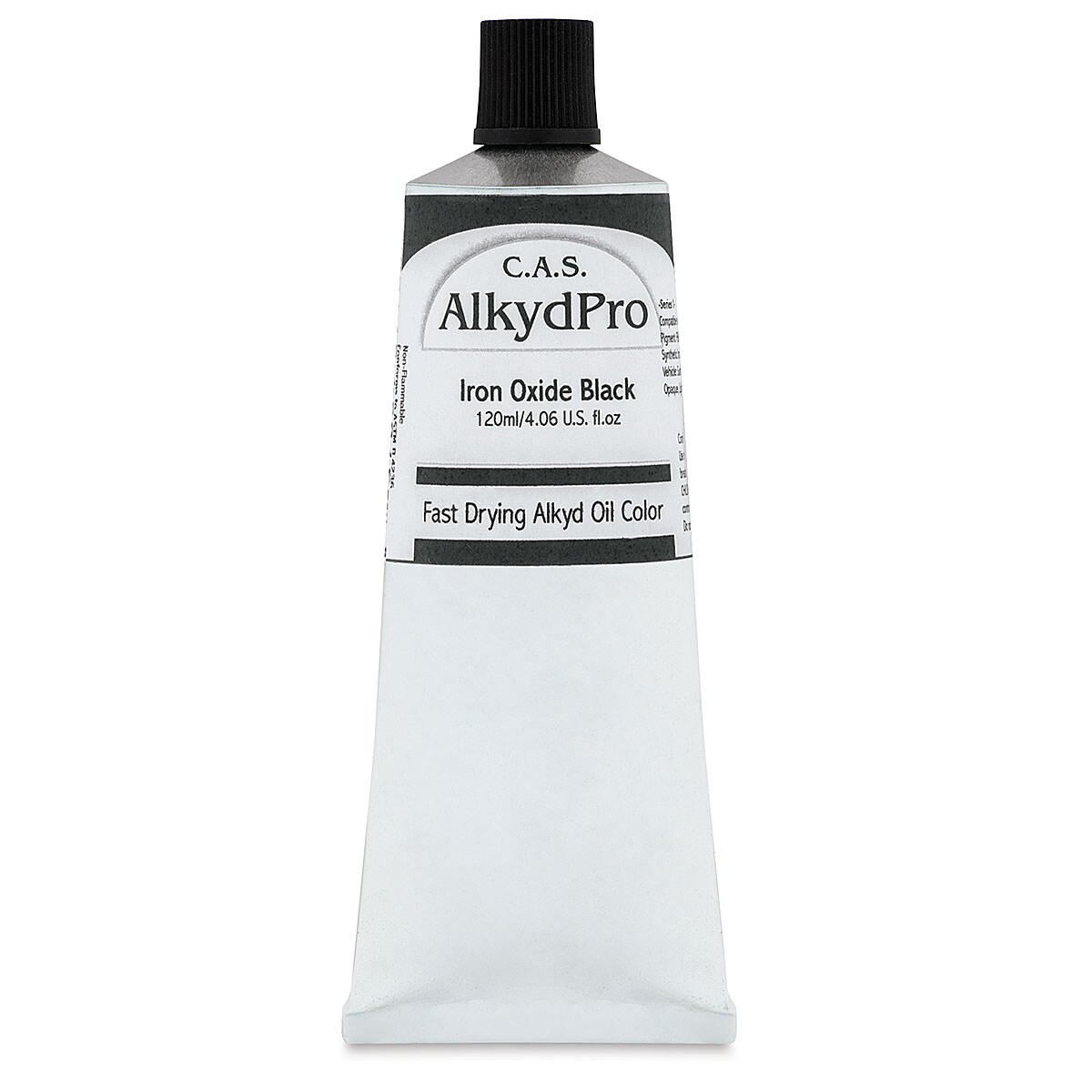 CAS AlkydPro FastDrying Alkyd Oil Color Iron Oxide Black, 120 ml
