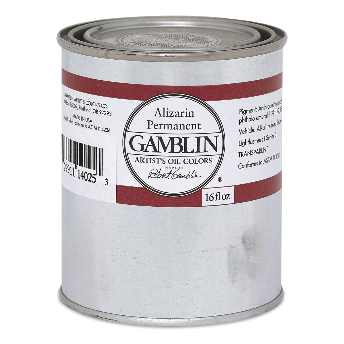 Gamblin Artist S Oil Color Alizarin Permanent 16 Oz Can Michaels   144118164618459753 