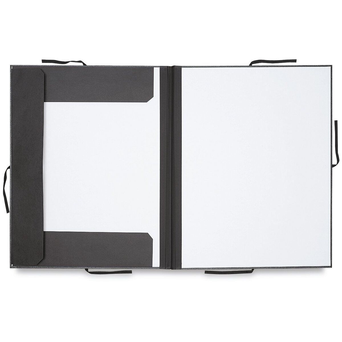 Cachet Deluxe Portfolio With Flaps - 17&#x22; x 22&#x22;, Black