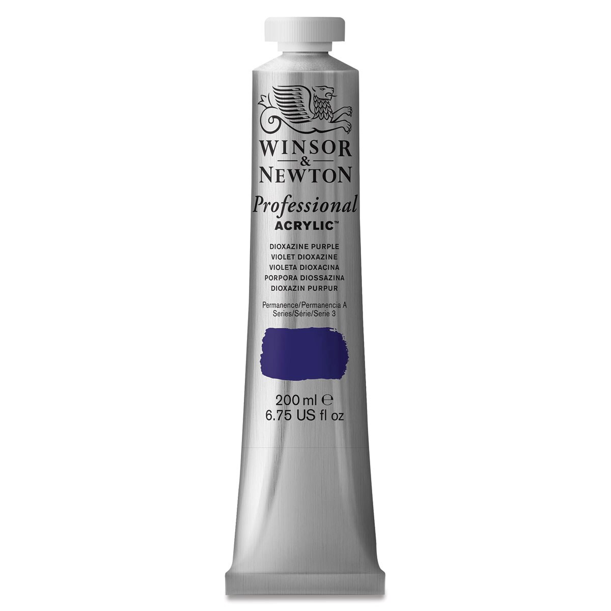 Winsor &#x26; Newton Professional Acrylics - Dioxazine Purple, 200 ml tube