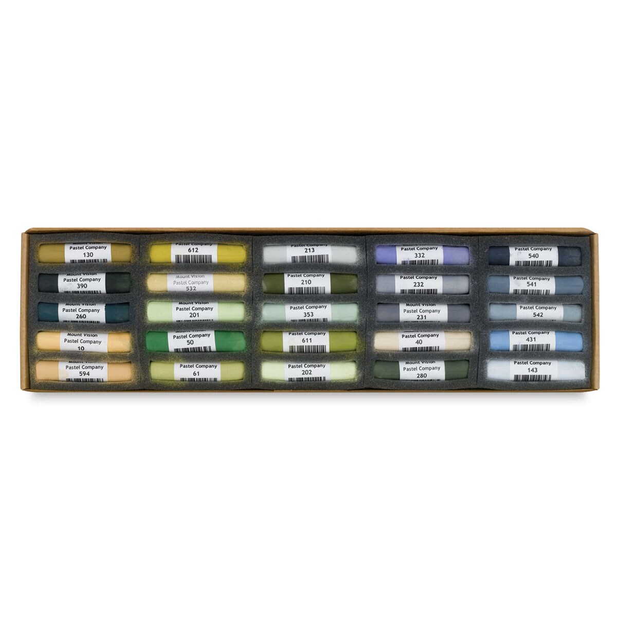Mount Vision Soft Pastel Set - Workshop Supplement E Plein Air, Set of 25