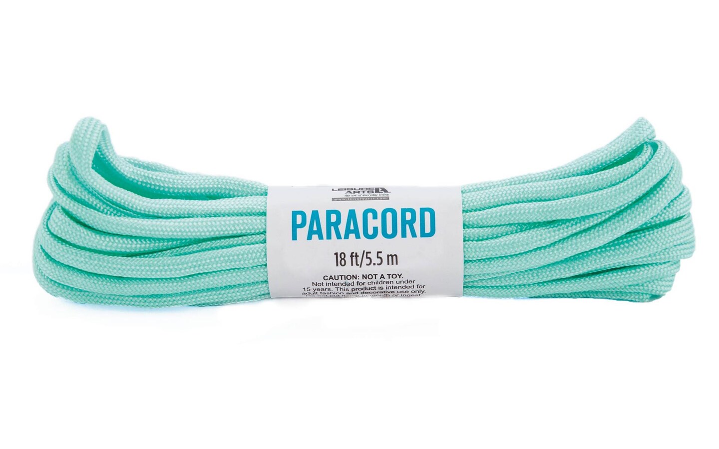 Leisure Arts Paracord 18ft Solid Mint