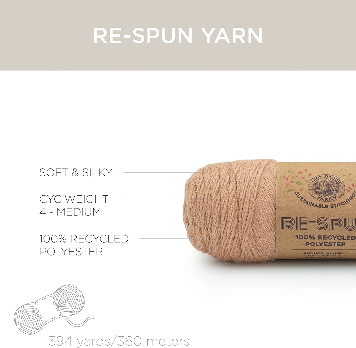 Re-Spun Yarn from Lion Brand 