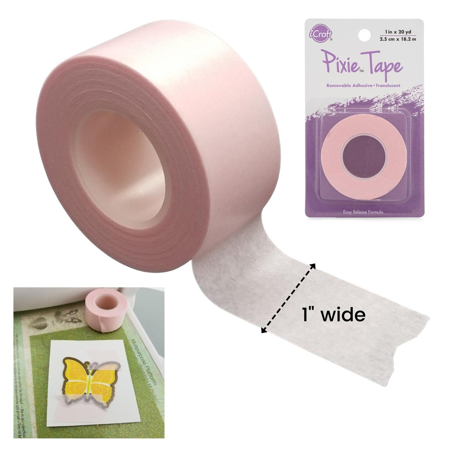 iCraft Pixie Tape Removable Tape1"X20yd Michaels