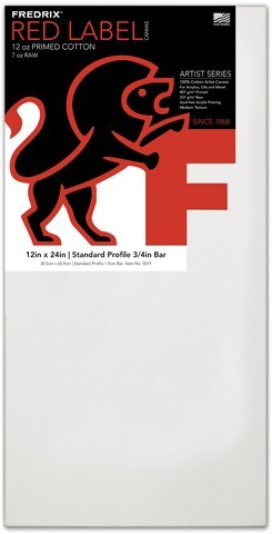 ARTIST SERIES RED LABEL STRETCH CANVAS 12X24 11/16 BARS