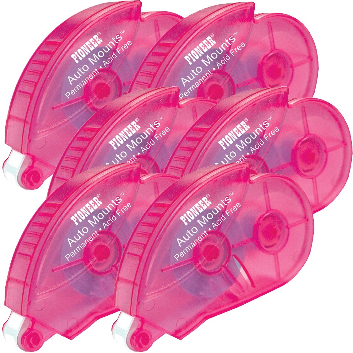 Multipack of 6 - Auto Mounts Permanent Mounting Square Roller 350/Pkg