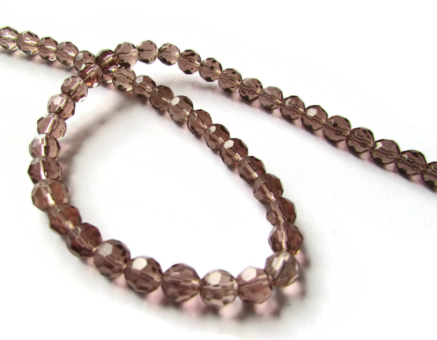 50 6mm Faceted Round Lilac Purple Crystal Glass Beads Michaels